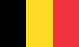 A flag of Belgium