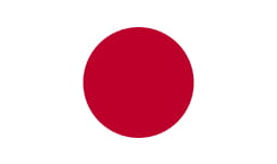 A flag of Japan