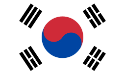 A flag of South Korea