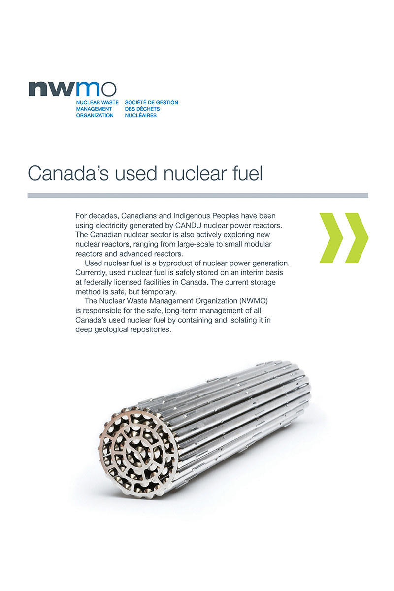 Backgrounder: Canada's used nuclear fuel