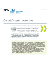 Document d'information : Le combustible nucléaire irradié canadien