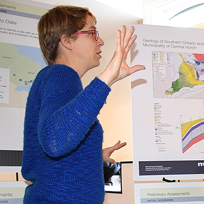 A photo of an NWMO staff member