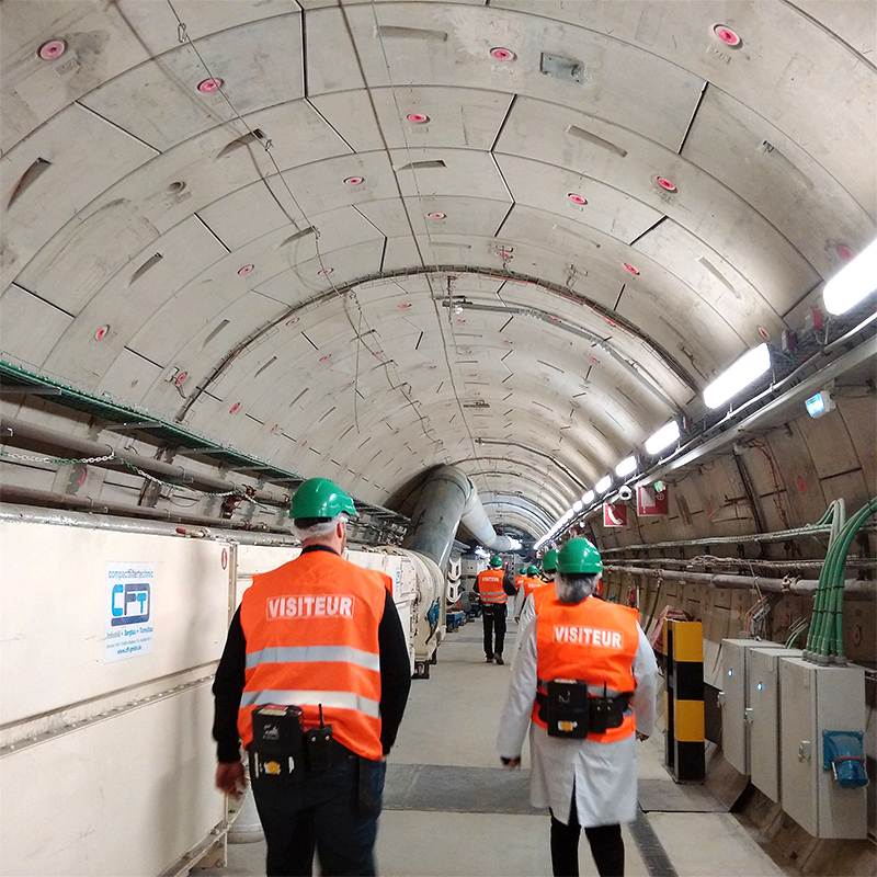 Participants to the International Conference on Geological Repositories touring Bure.