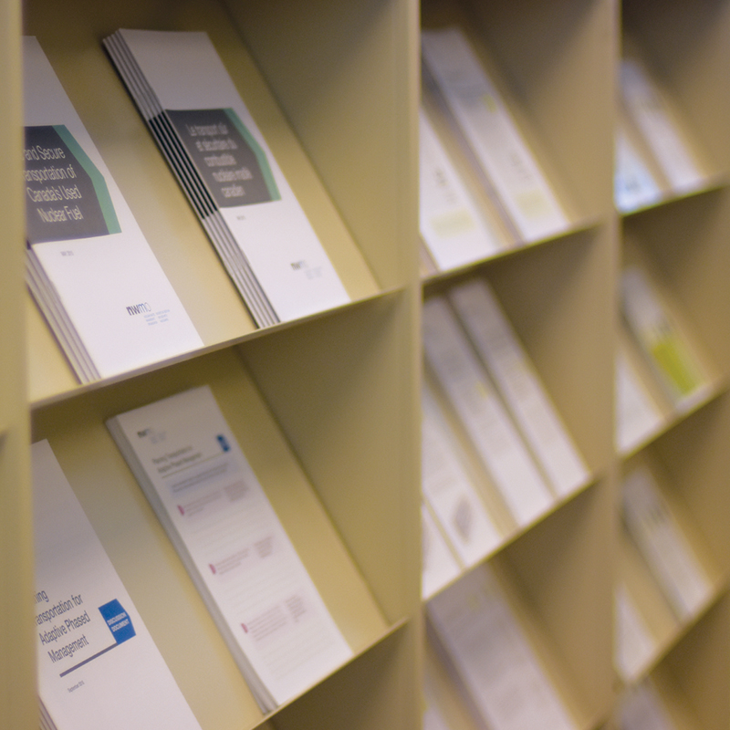 This image shows documents on a shelf