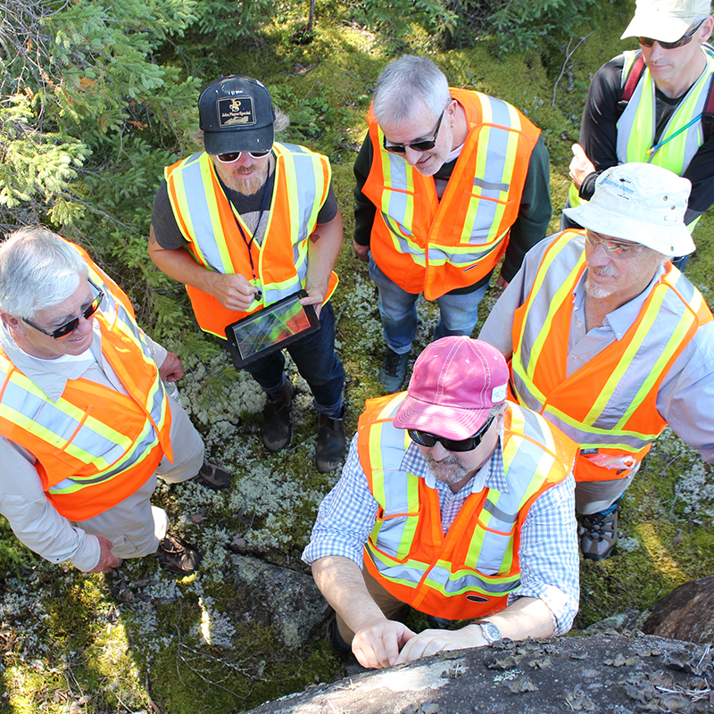 International scientists survey the Ignace area.