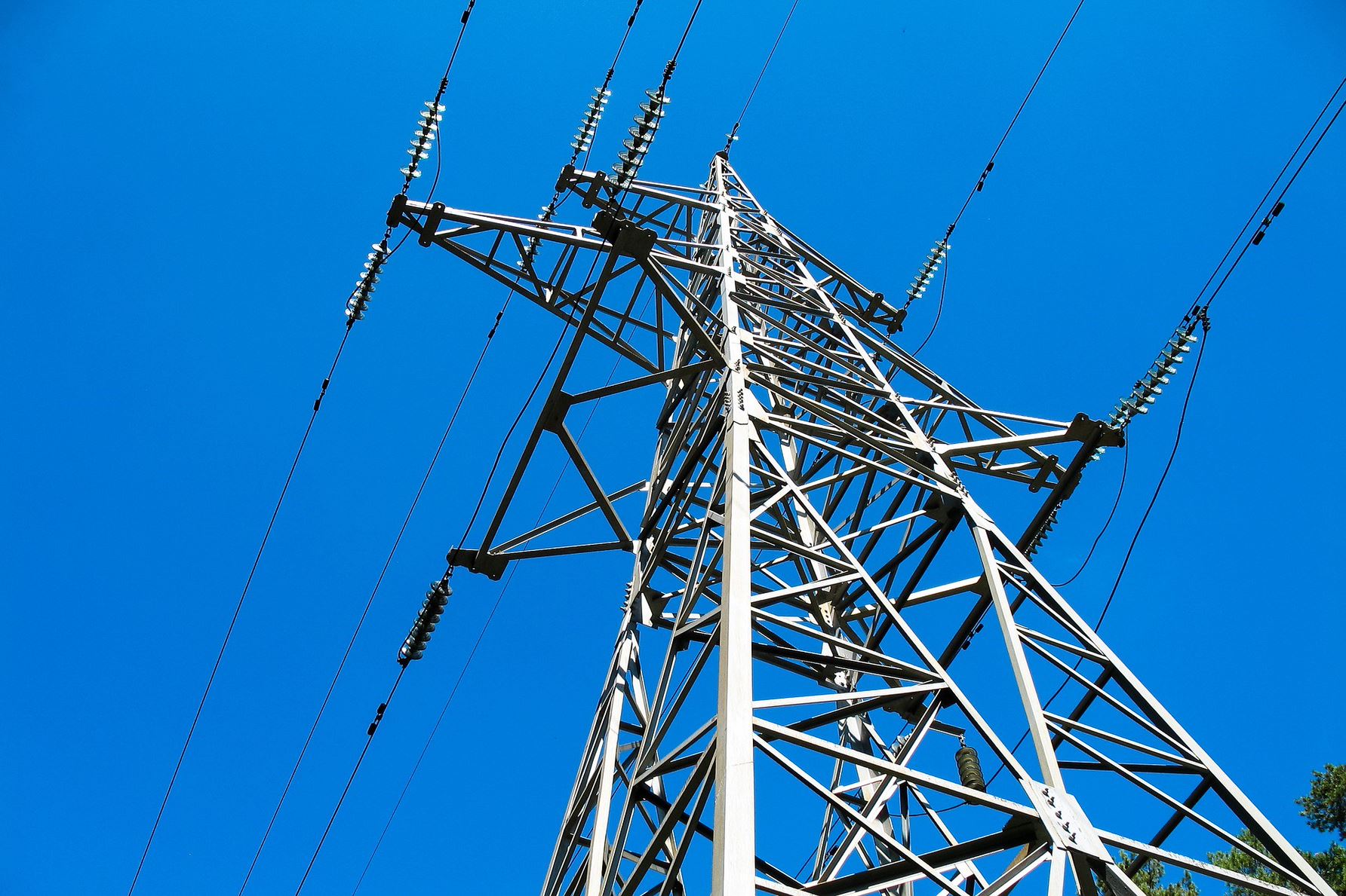 A photo of a hydro tower