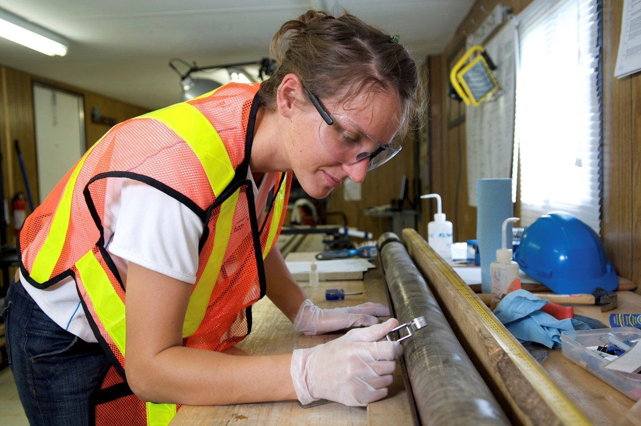 A photo of a female scientist.