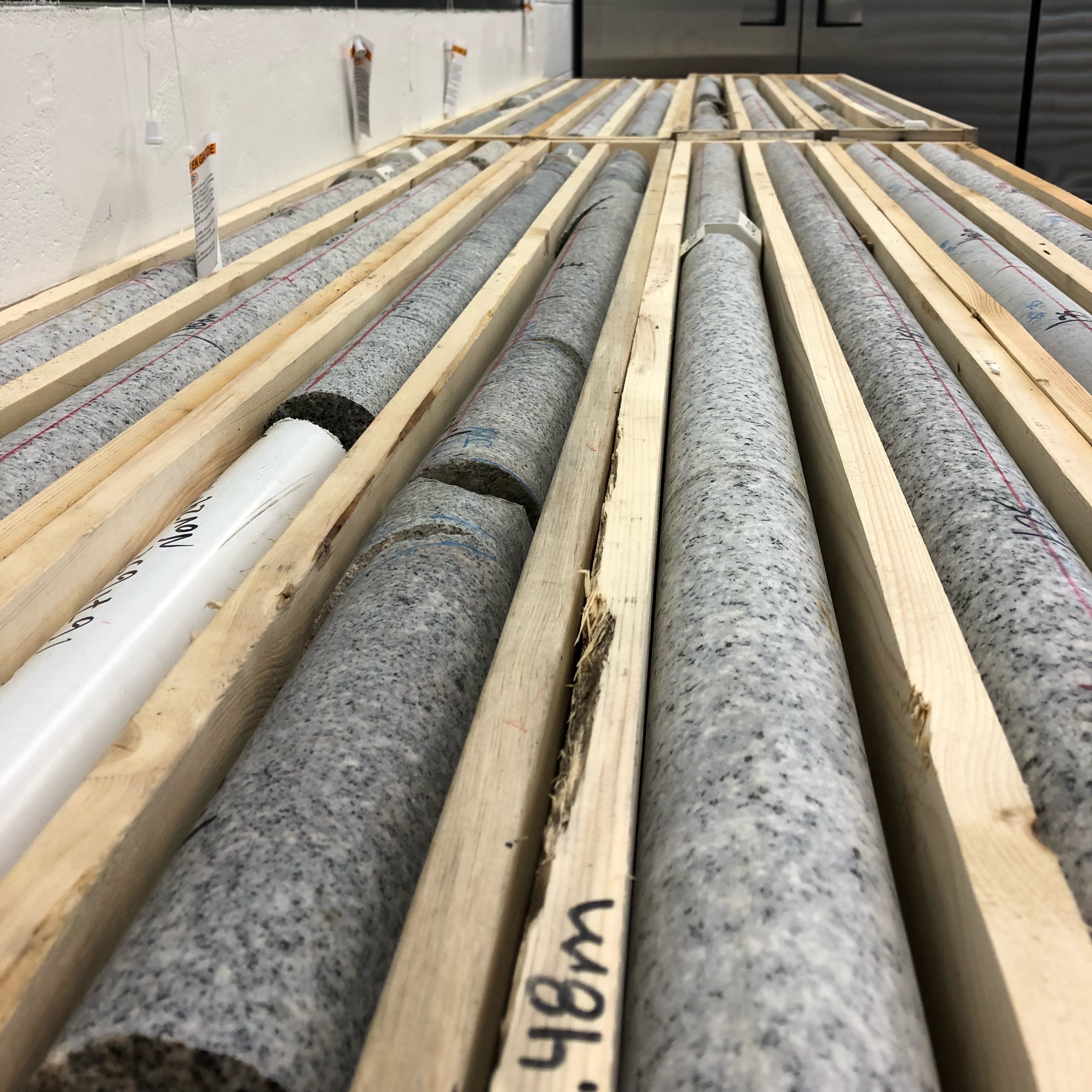 Image of borehole cores.