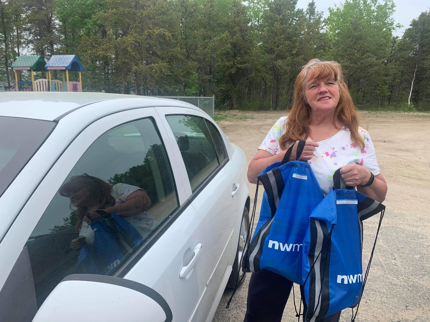 Woman holding bags