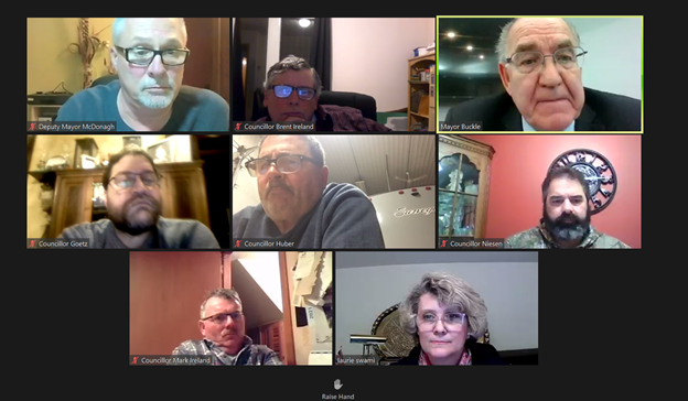Screenshot of virtual meeting