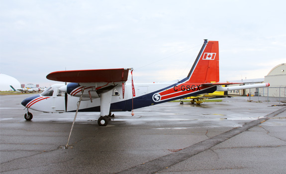This is an image of the type of aircraft that will be used to collect the survey data.