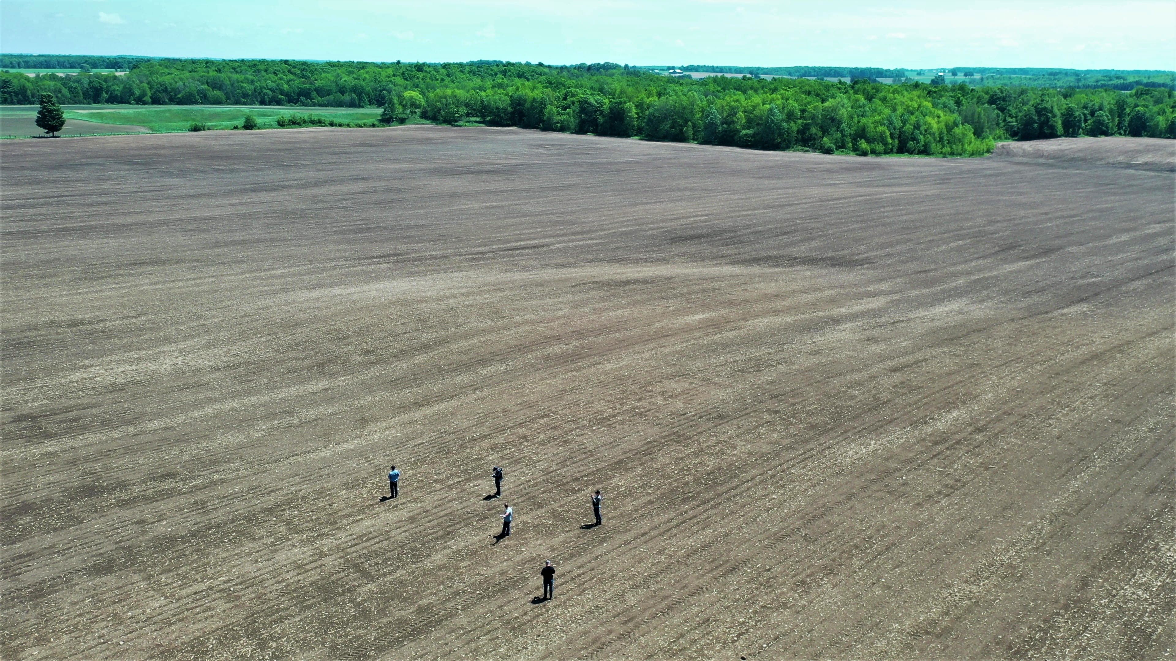 Ariel view of some of the land acquired by the NWMO.. 