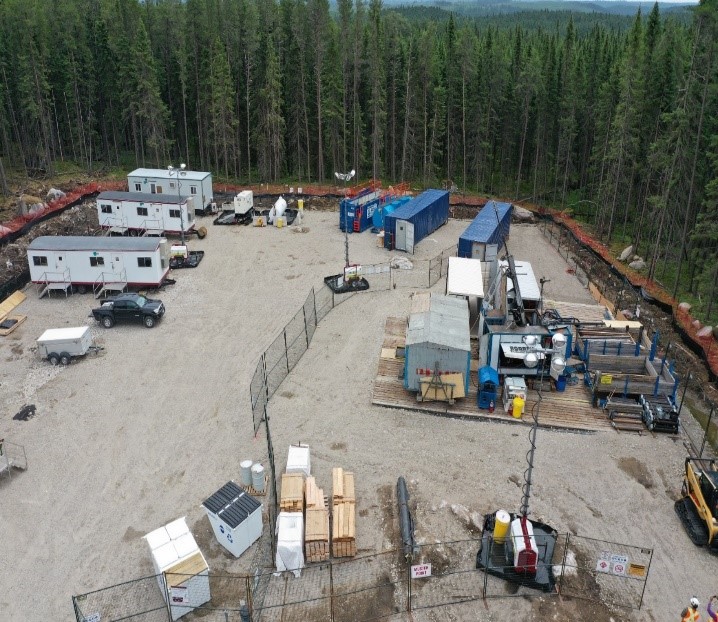 Drone image of second borehole (IG_BH03) drill site. 