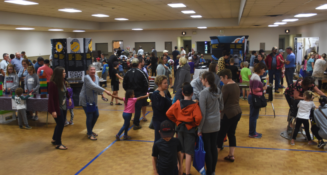 Kids, parents and grandparents filled the Mildmay-Carrick Recreation Complex on Sept. 26 for a fun-filled night of science.